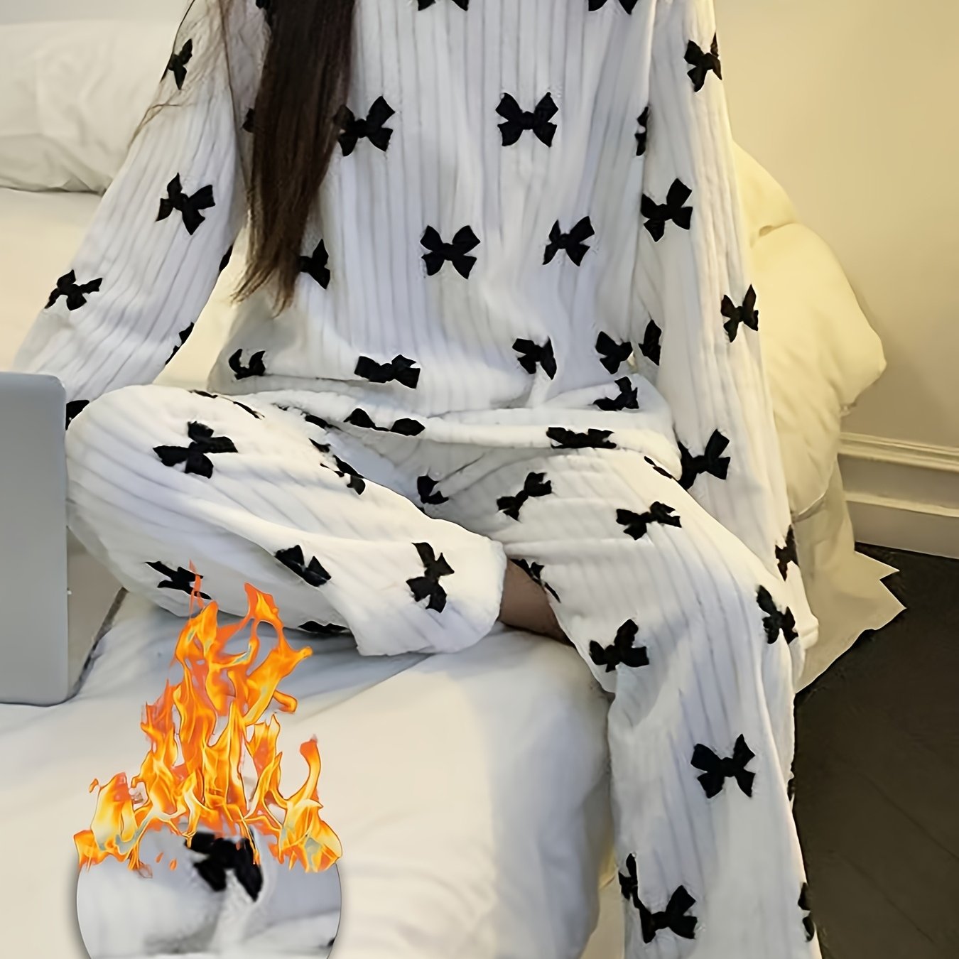 Women's Pajama Set | Long Sleeve | Soft & Cozy Comfort | Polyester