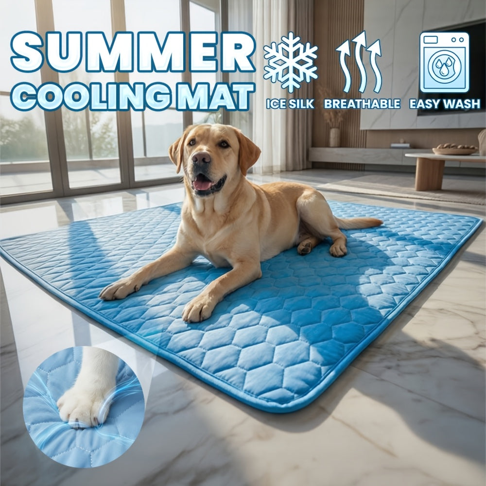 [2026 Ice-Cool Upgrade] Summer Pet Cooling Mat Cat Dog Bed | Highly Recommended by Pet Experts | Breathable Mesh Bed | Keeps Your Cat or Dog Cool and Comfortable All Summer Long, Suitable for Small, Medium, and Large Pets