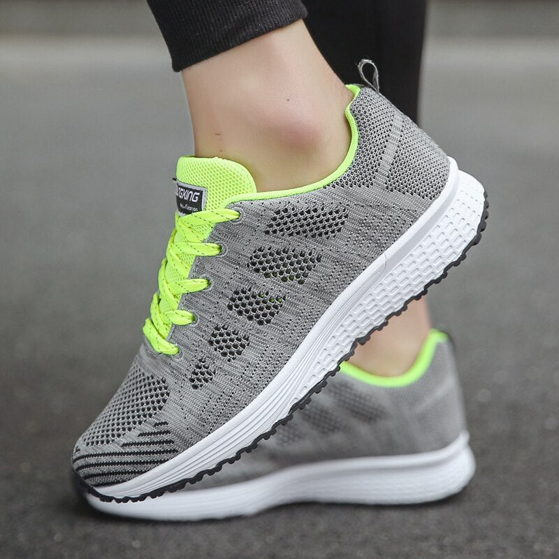 Women’s Orthopedic Sneakers | Gel Cushioning & Supportive Thick Sole | Breathable Knit Mesh | Adjustable Fit for Wide & Narrow Feet