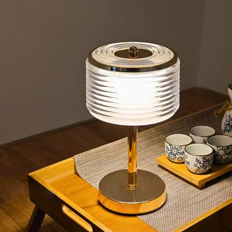 LumaHalo Elegant LED Ring Table Lamp with Ambient Light