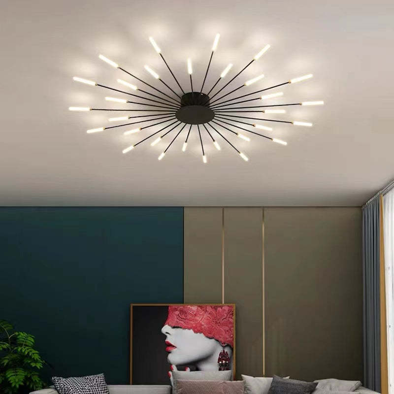 AuraGlow Modern Ceiling Light for Cozy Living Spaces