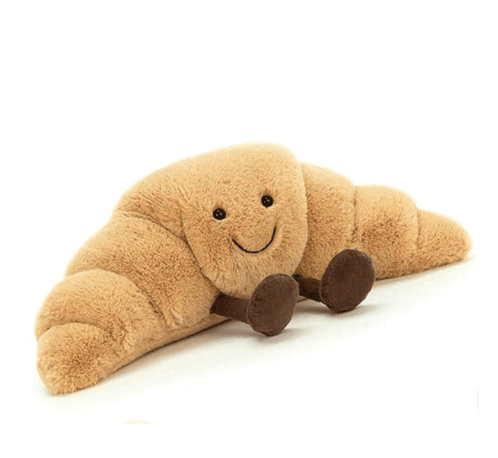 Plush Toy for Kids & Adults | Food-Shaped Soft Plush (Pretzel, Croissant, Bread) | Eco-Friendly Fabric | Comfort & Play Companion