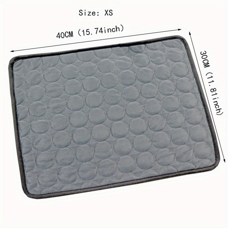 Cooling Mat for Dogs And Cats: Breathable, Washable Pet Bed with Polyester Fiber Filling, Ideal for Summer, Car Seat And Small House Covers, Dog Cooling Mat