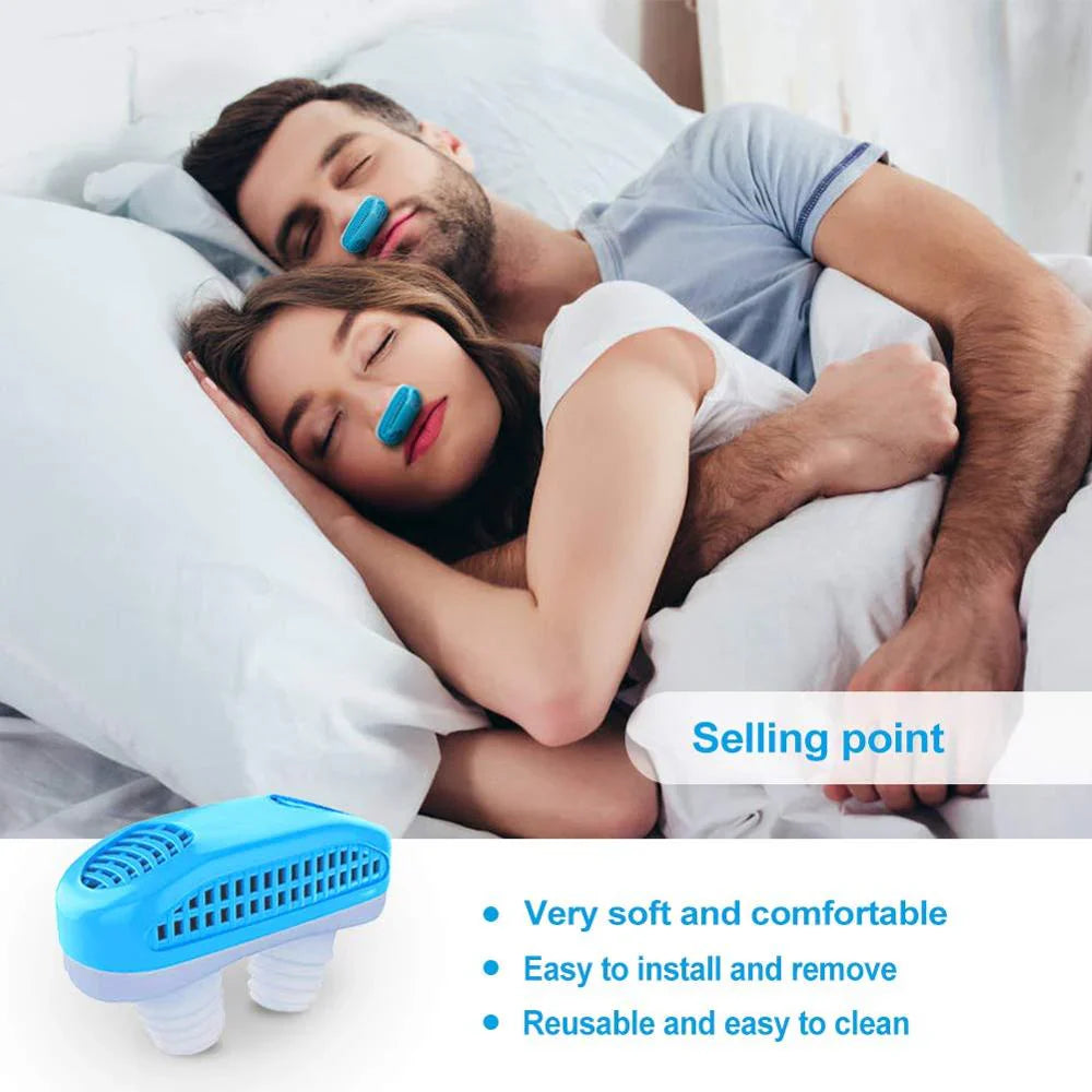 Micro-CPAP Airing Device for Easy Snoring Relief