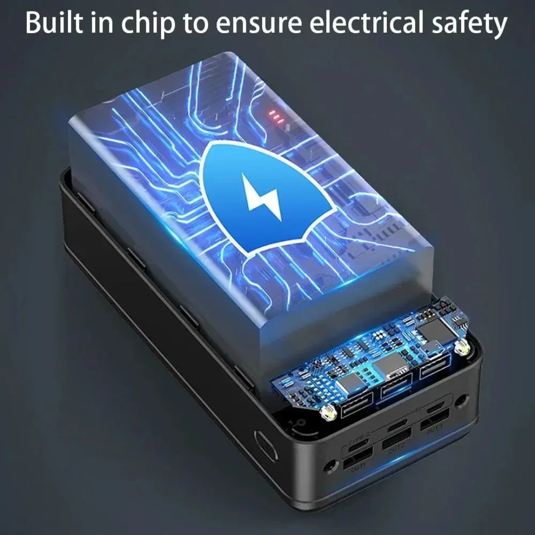 High-Capacity 100,000 mAh Portable Charger - Quick Charge Feature
