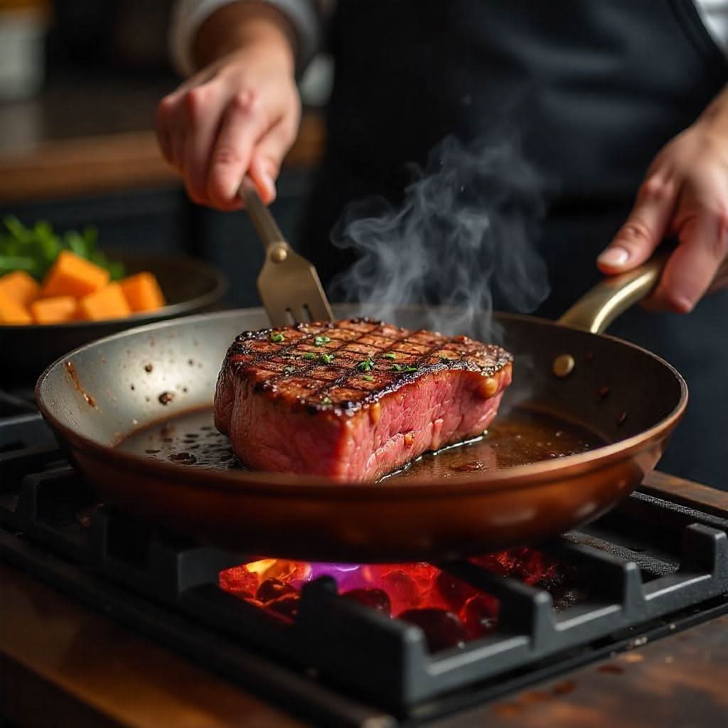 Chef's Choice Nonstick Copper Pan for Perfect Cooking