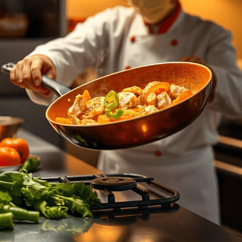 Chef's Choice Nonstick Copper Pan for Perfect Cooking