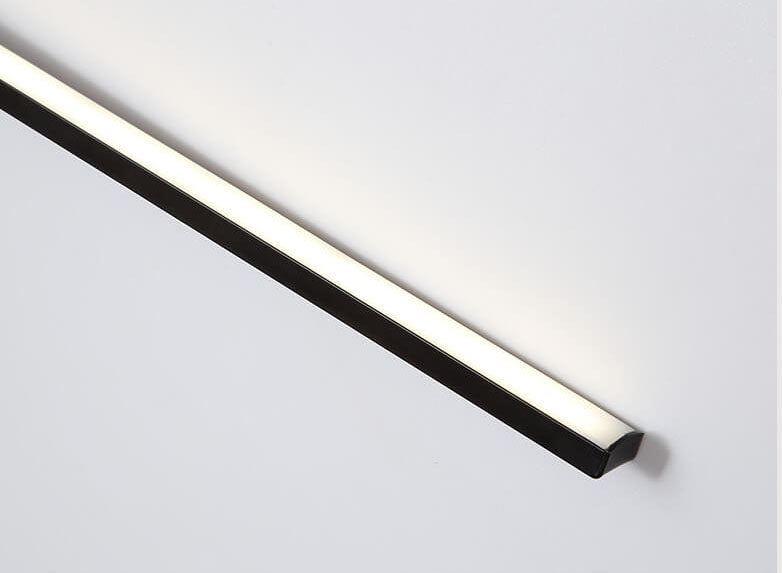 Taavita Minimalist Black Linear LED Mirror Front Light Wall Lamp