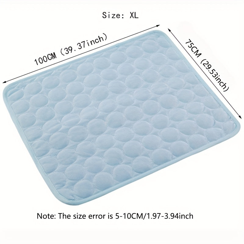 Cooling Mat for Dogs And Cats: Breathable, Washable Pet Bed with Polyester Fiber Filling, Ideal for Summer, Car Seat And Small House Covers, Dog Cooling Mat