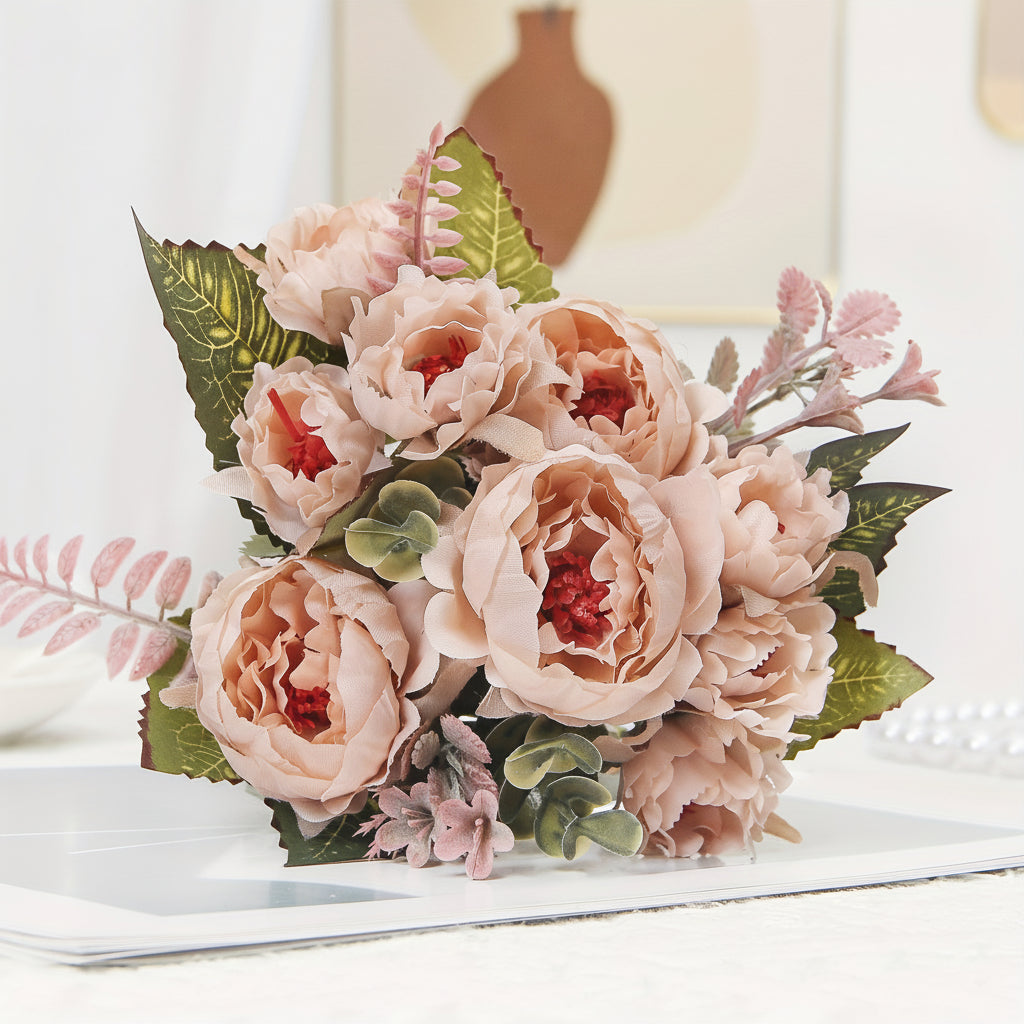 Elegant Peony Bouquet for Mother's Day Home Styling