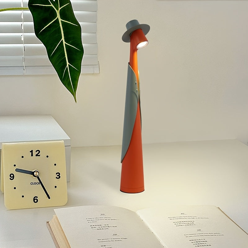 Artisan Glow Touch-Control LED Table Lamp with Rechargeable Battery