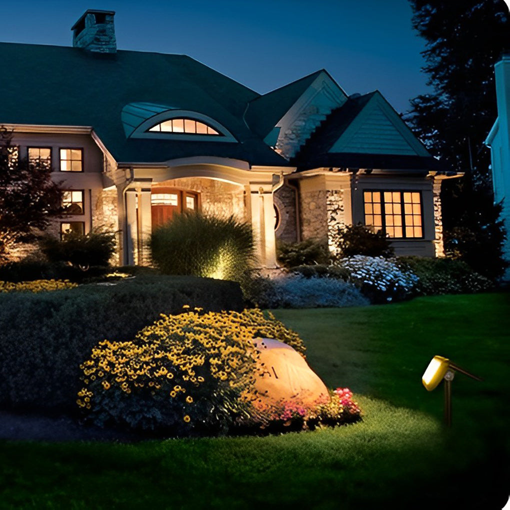 2PCS Taavita Solar Lights Outdoor Waterproof IP65 Black Modern LED Lawn Lamp