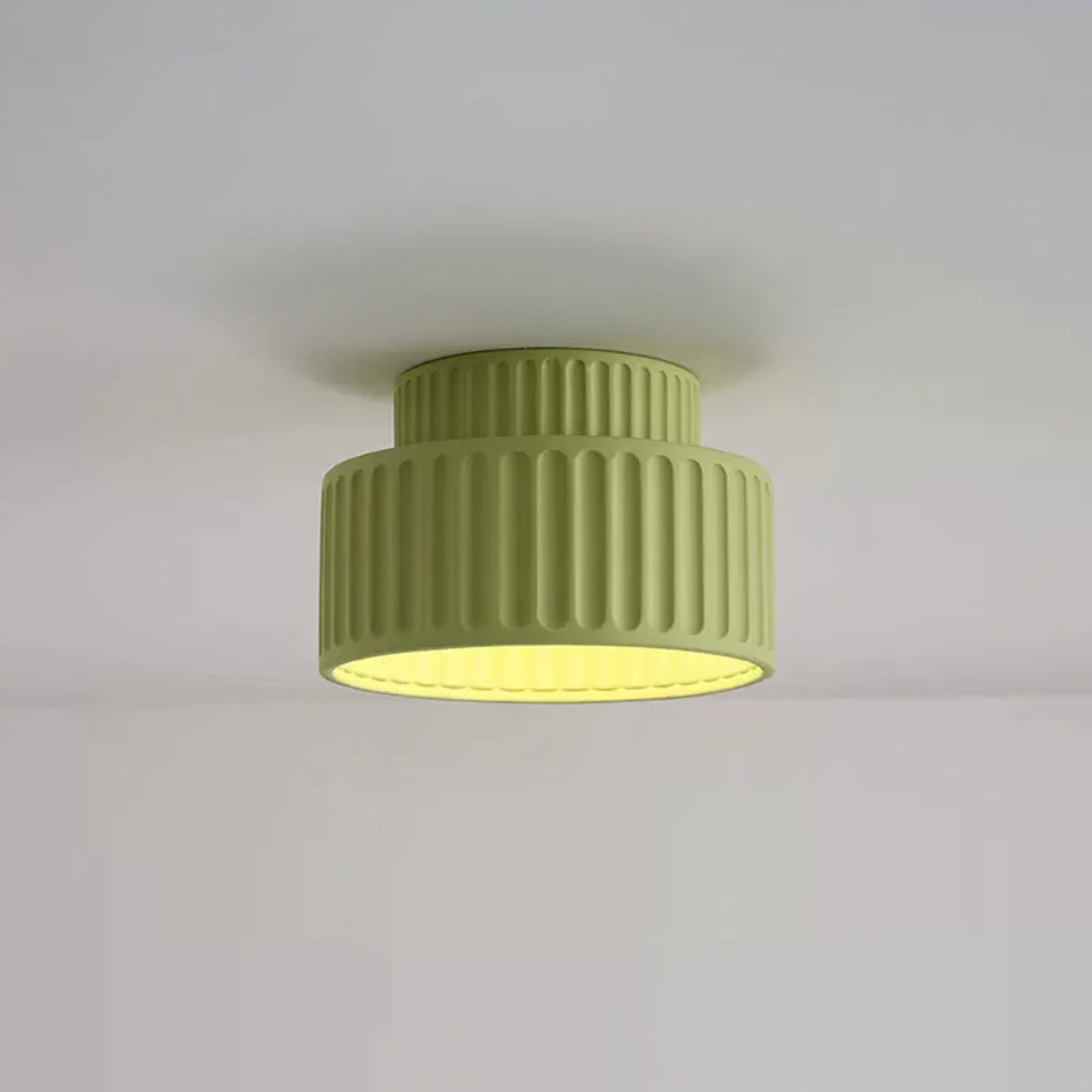 Charming Vintage-Inspired Semi-Flush Ceiling Light for Low Spaces