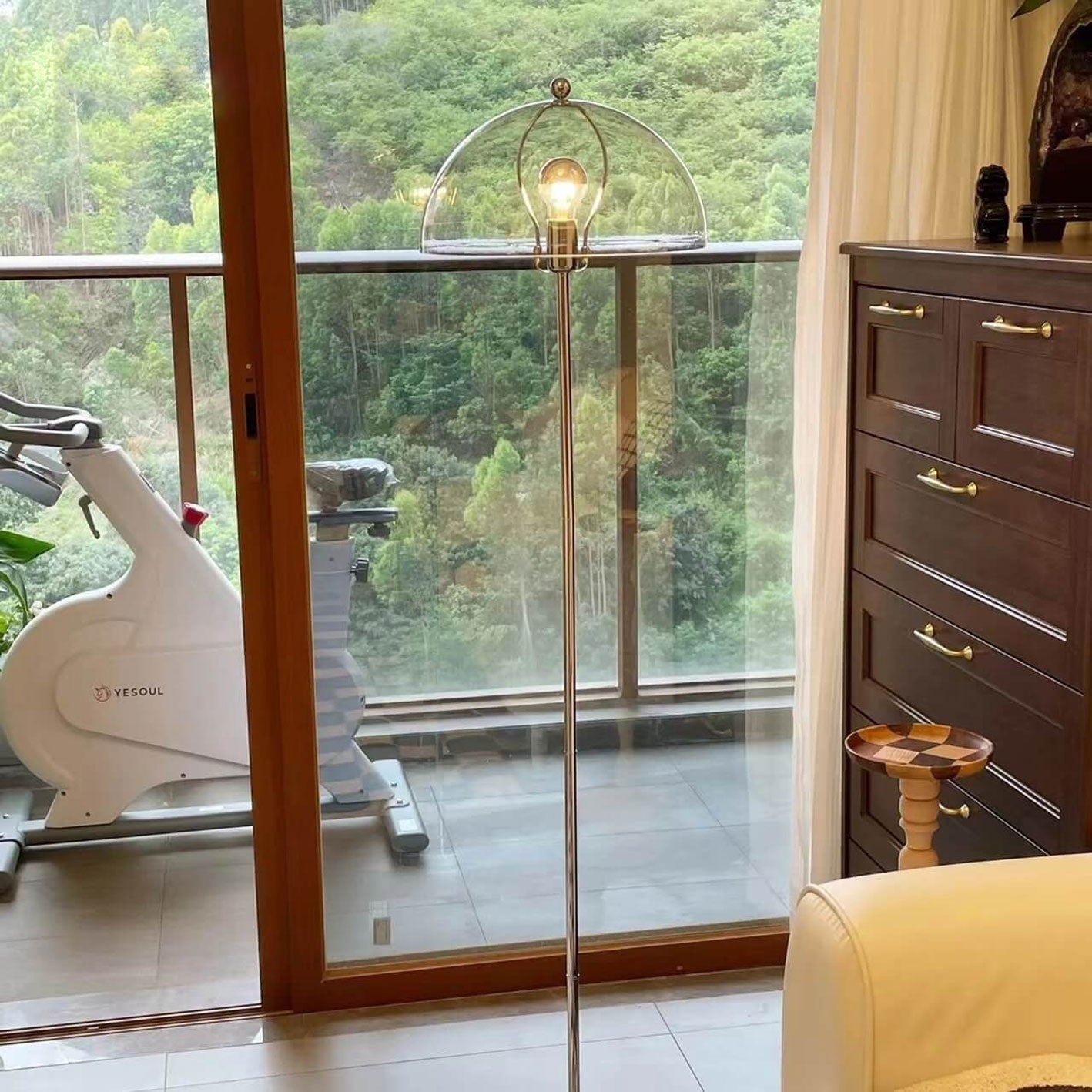 Taavita Retro-Acrylic Mushroom Design Floor Lamp with 1 Light