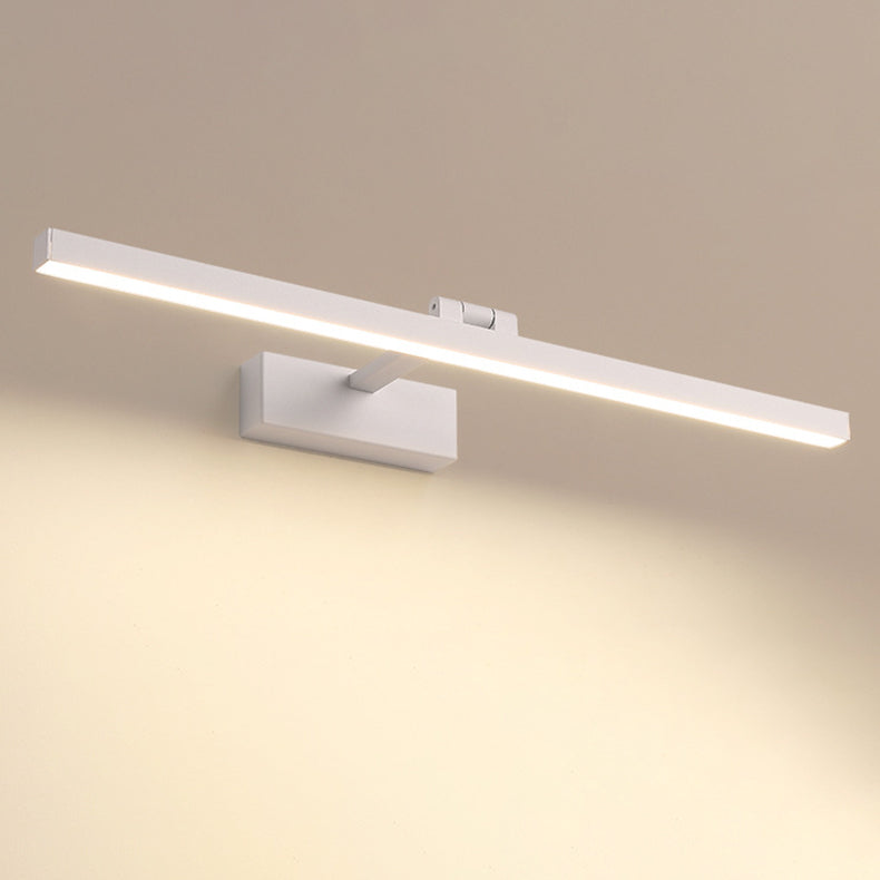 Modern Minimalist Long Iron Aluminum PC LED Vanity Light Wall Lamp for Bathroom