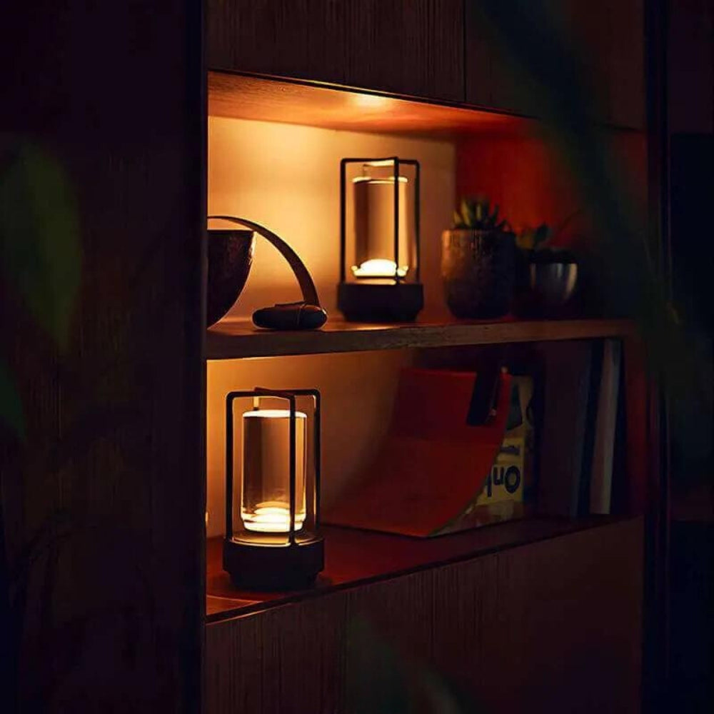 LuxeGlow – Wireless Nordic Table Lamp for Any Setting