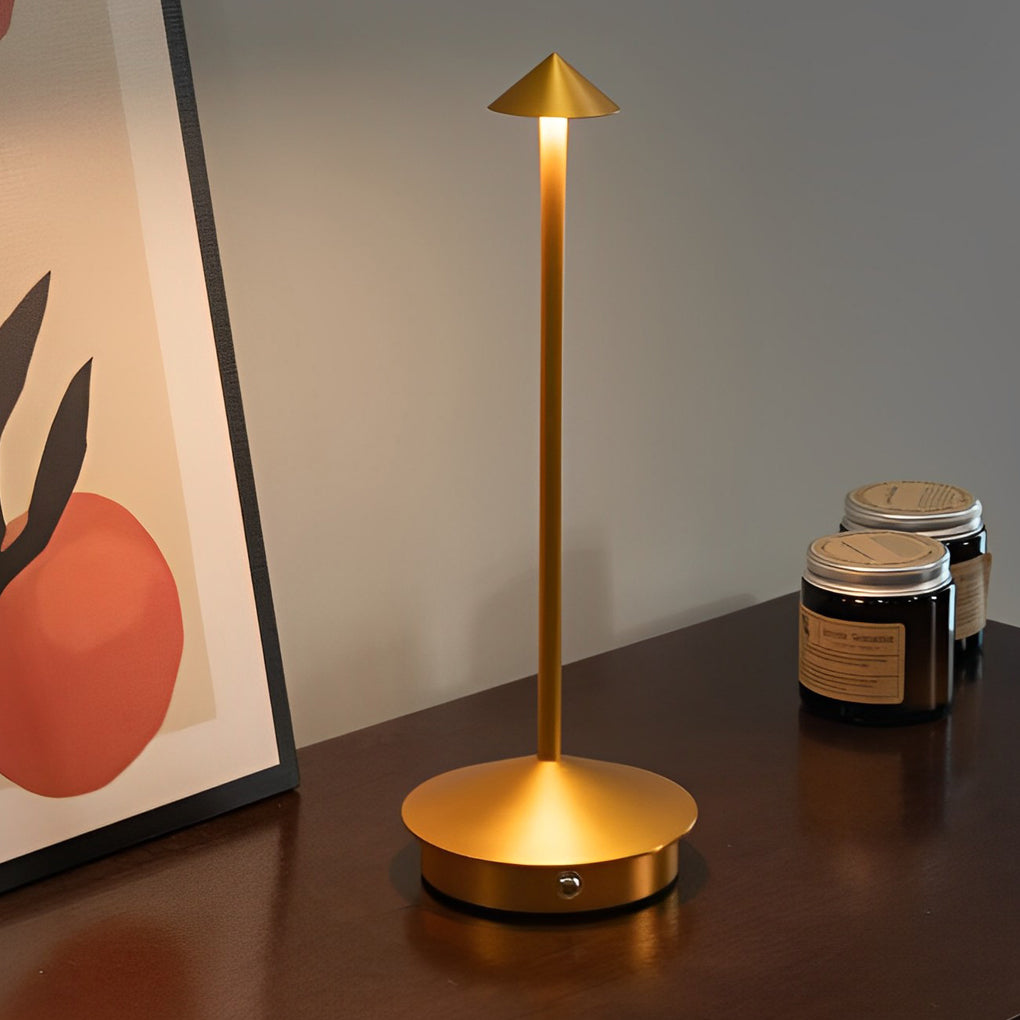 11.41 Inch Cordless Cute Small Mushroom Top Taavita Table Lamp