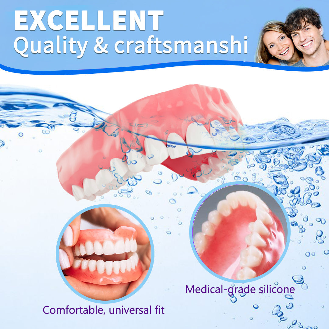 Personalized Complete Dentures – Authentic Ivory & White Smile