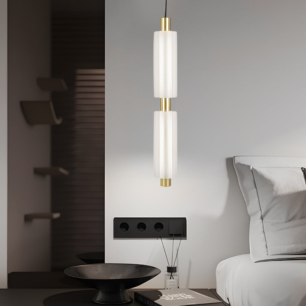 1/2/3 Heads Modern Acrylic Cylinder Pendant Lights: Hanging Lamp in Taavita