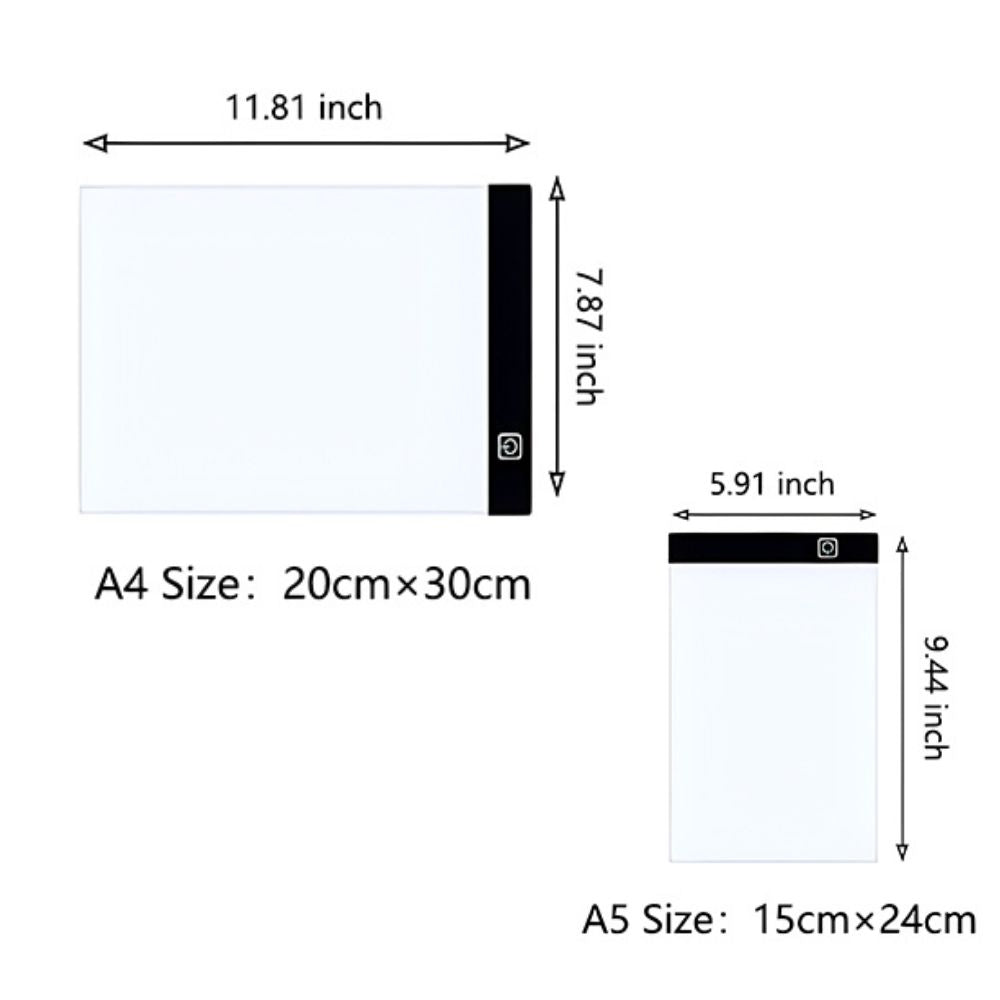 Ultra-Slim LED Tracing and Sketching Tablet in A4 A5 Sizes