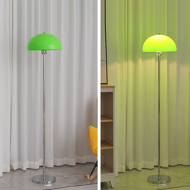 Taavita Vintage Acrylic LED Floor Lamp with Clear Lampshade and Dimmable Light