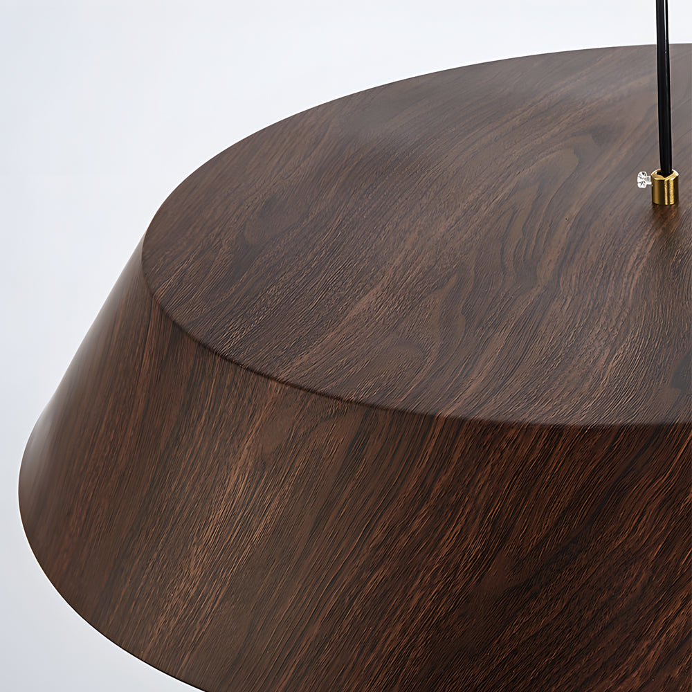 15.74-Inch Round Wood Taavita Style LED Pendant Light