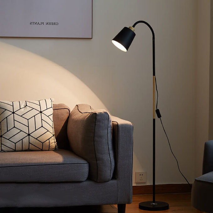Modern, minimalist, 1-light floor lamp made of Taavita