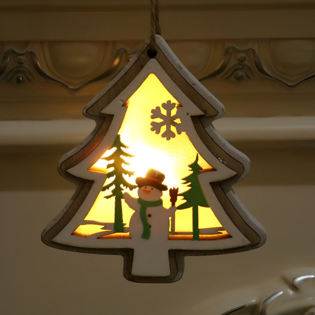 2 Pc Taavita Modern Creative Hanging Ornaments Decorations with Button Battery