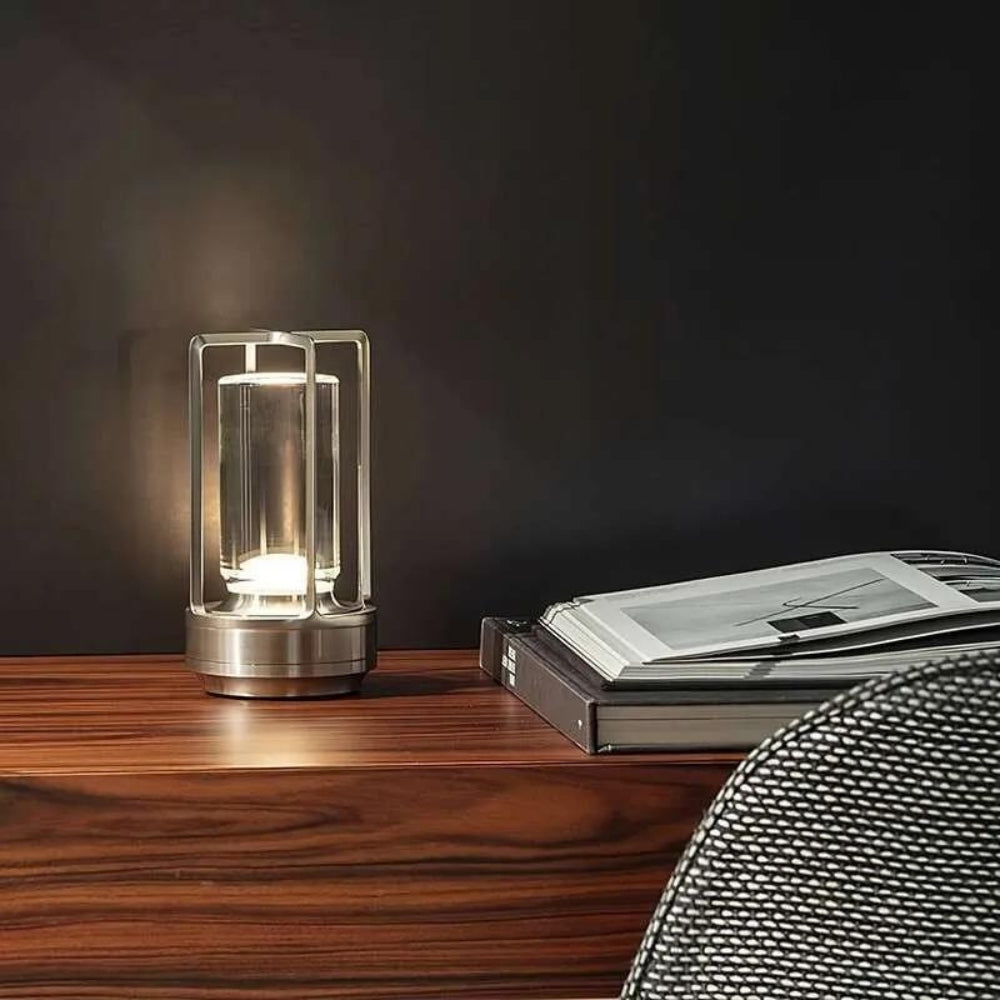 LuxeGlow – Wireless Nordic Table Lamp for Any Setting