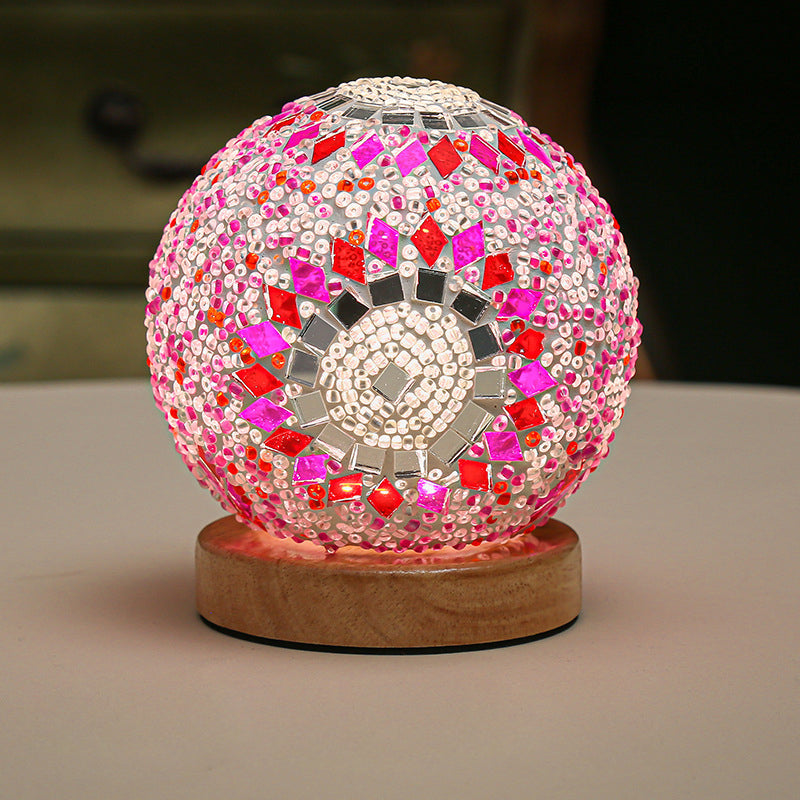 ChromaGlow Mosaic LED Table Lamp for Inviting Ambiance