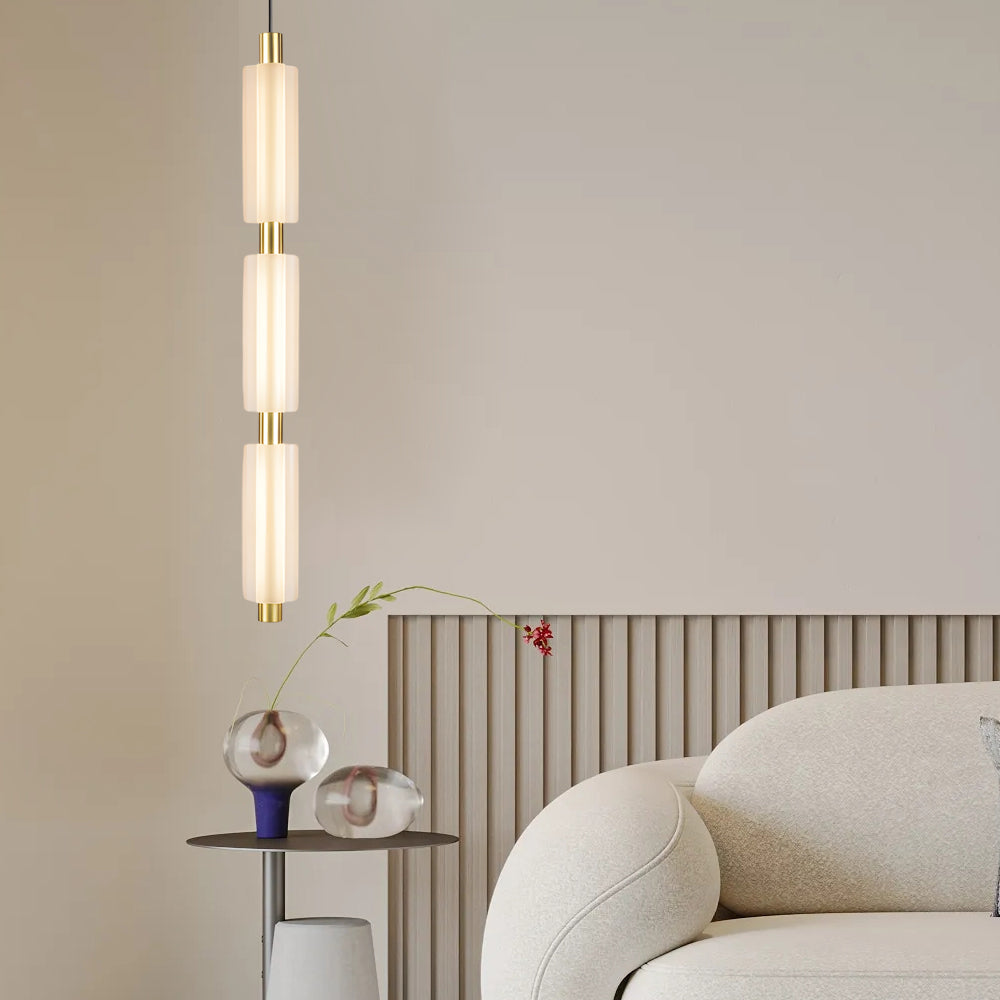 1/2/3 Heads Modern Acrylic Cylinder Pendant Lights: Hanging Lamp in Taavita