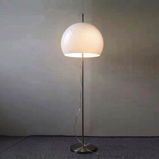 Taavita Retro 2-Light Mushroom Hardware Glass Floor Lamp for Living Room