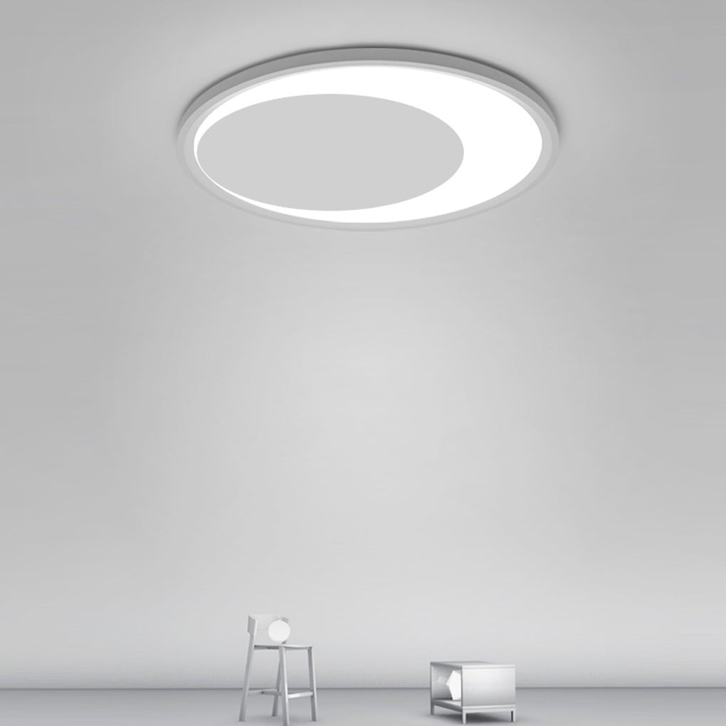 12'' 16'' Round White Modern Flush Mount Light LED Ceiling Lights - Dazuma