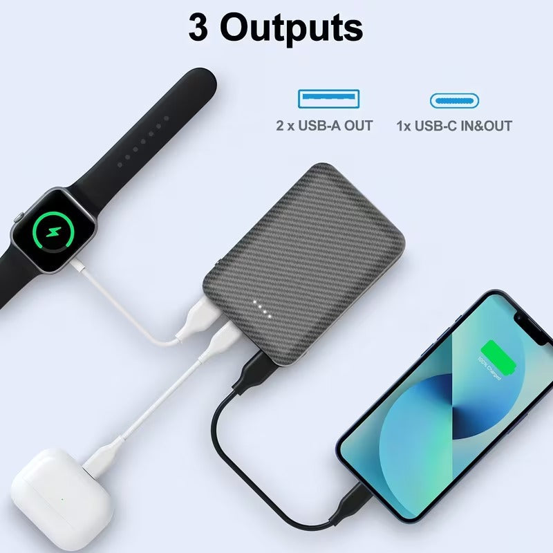 12000mAh Portable Charger - USB C Output for Heated Apparel