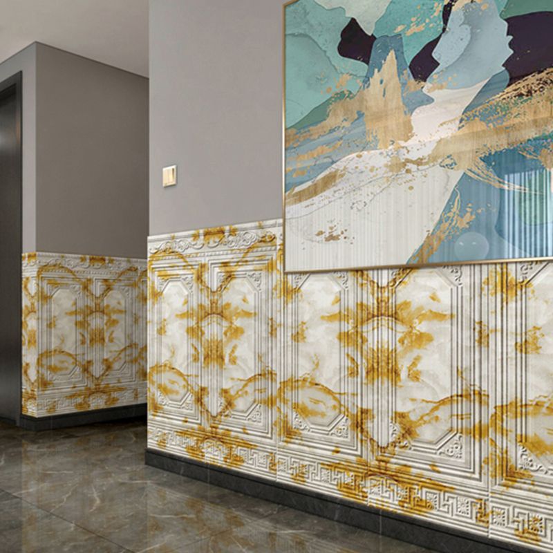 Contemporary Waterproof 3D Wall Covering Peel and Stick for Indoor Use