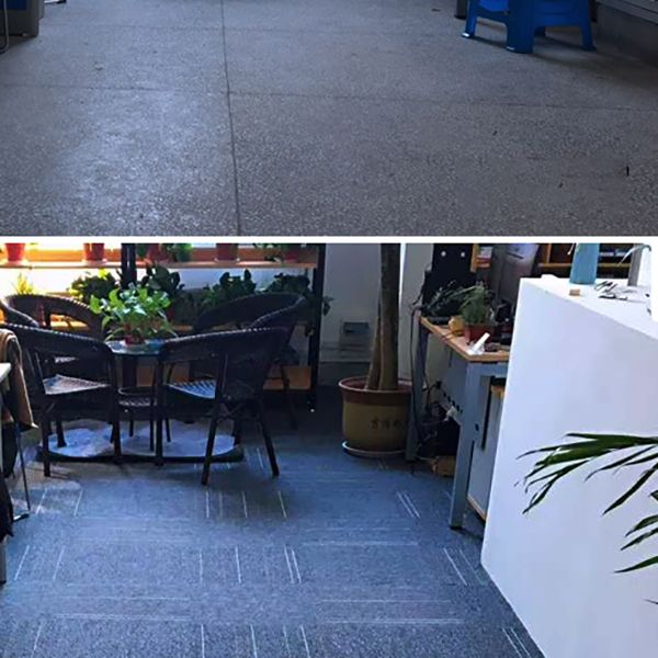 Indoor Non-Skid Carpet Tile - Glue Down Install Waterproof Carpet Tiles by Taavita