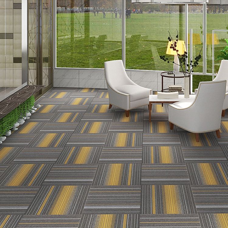 Taavita Modern Self-Adhesive Carpet Tiles Multi-Level Loop Stain-Resistant Carpet Tile