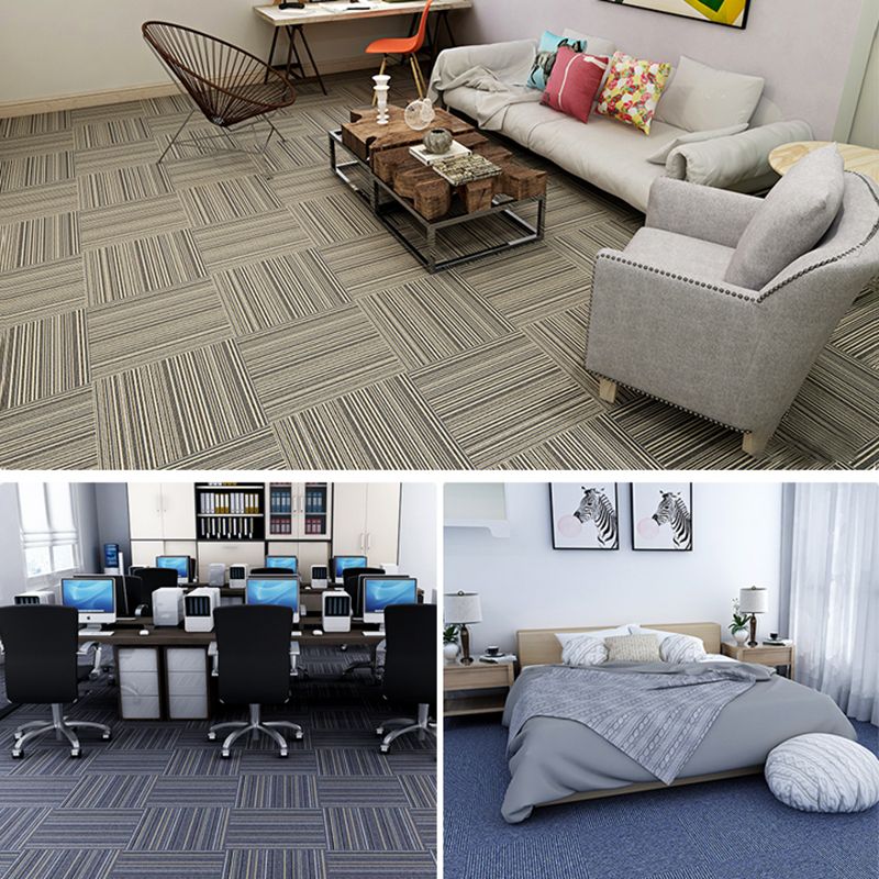 Indoor Non-Skid Carpet Tile - Glue Down Install Waterproof Carpet Tiles by Taavita