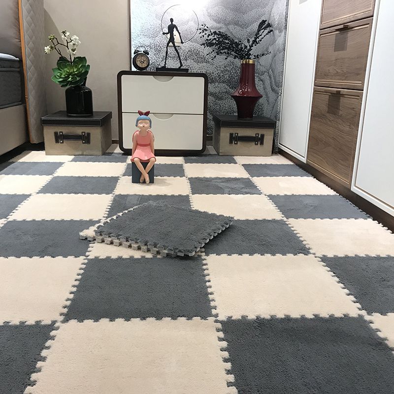 Taavita, solid color carpet tile, interlocking carpet floor tile, 10-piece set, 30-piece set