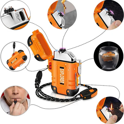 USB-C Waterproof Electric Storm Lighter IP56 Rated