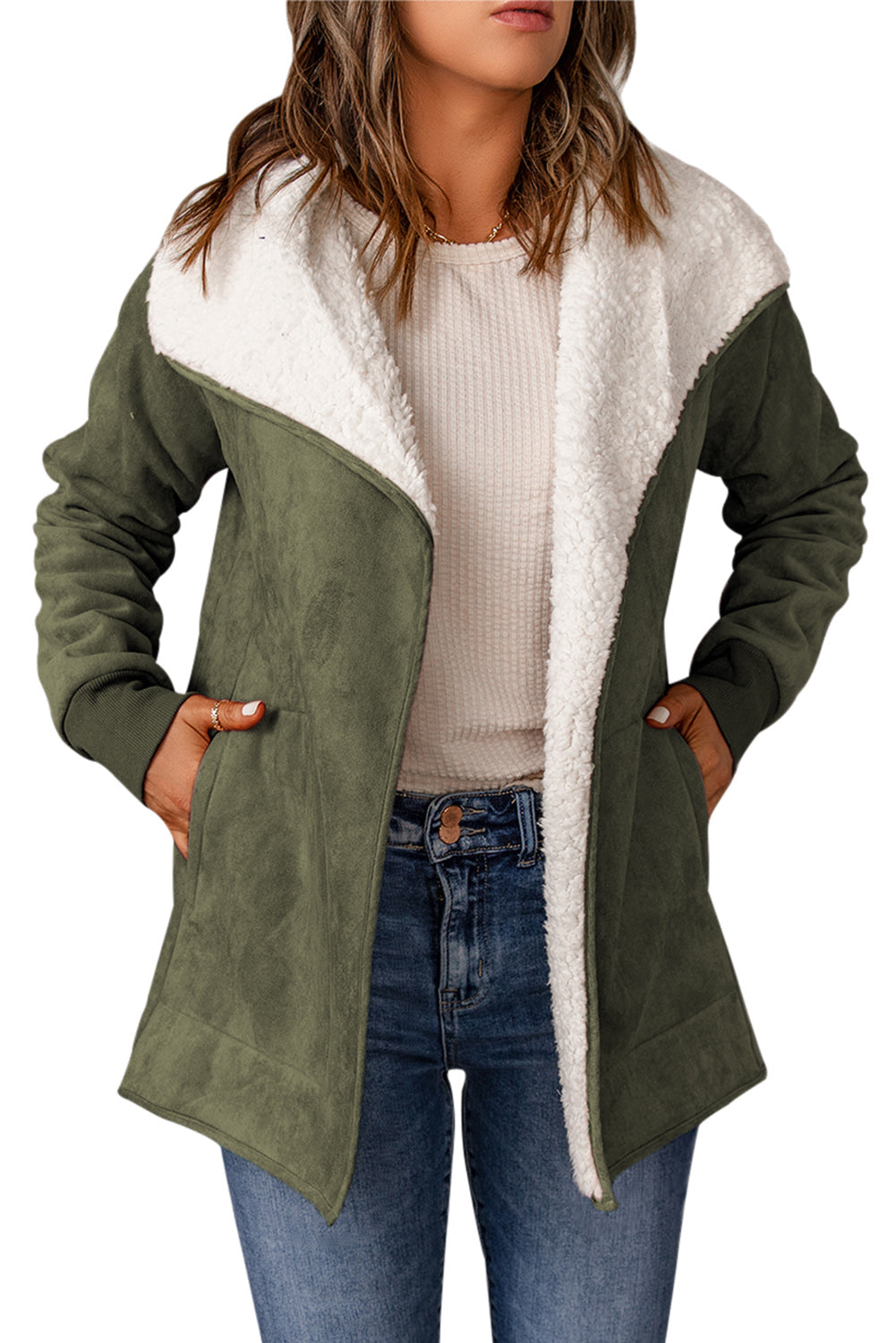 Faux Leather Jacket | Fleece Lined | Warm and Stylish | Reusable