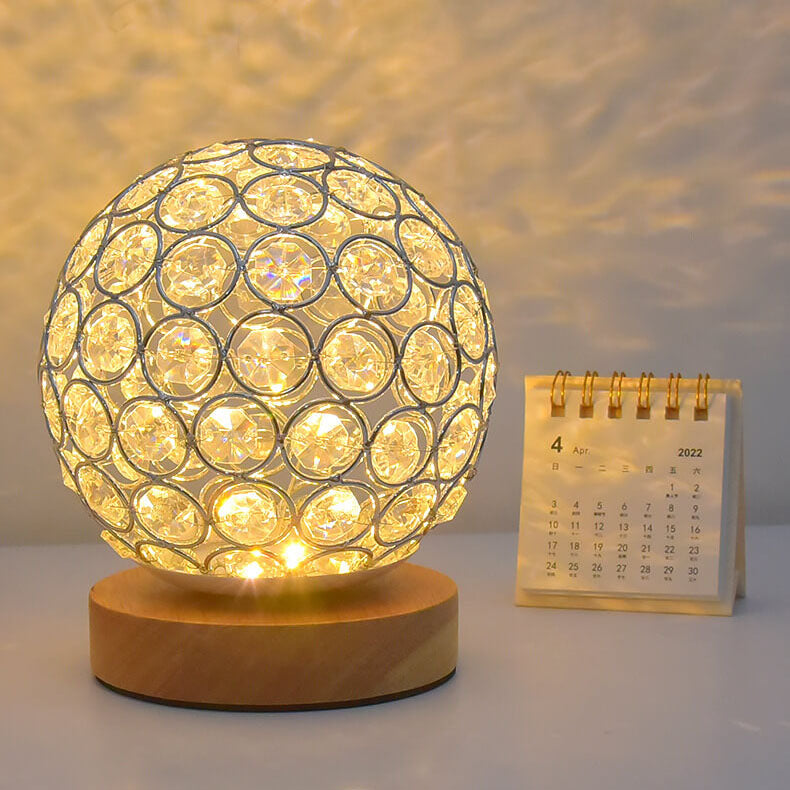 AuraGlow Rechargeable LED Table Lamp with USB Port