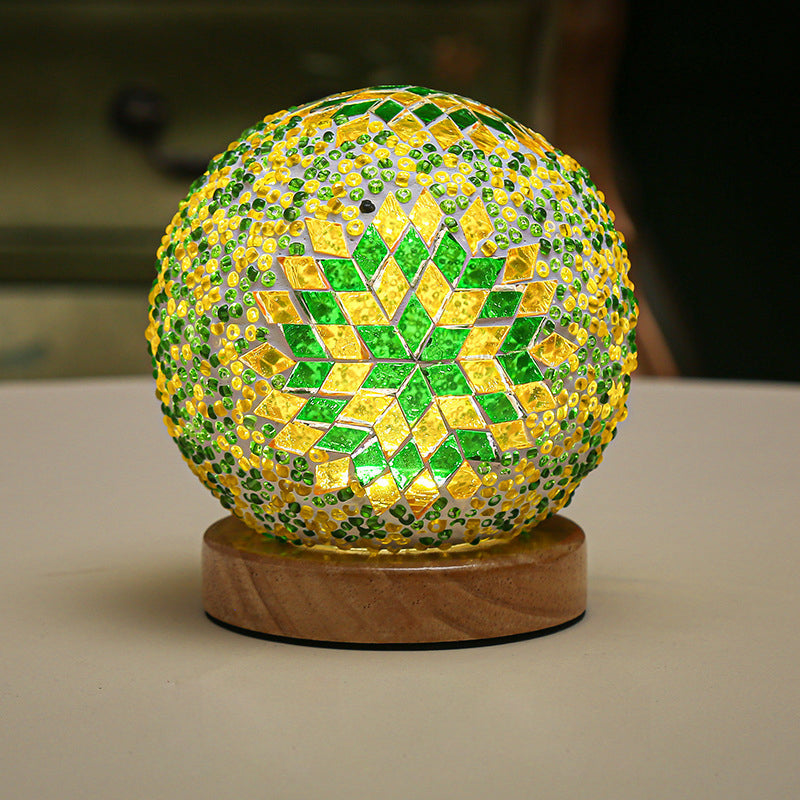 ChromaGlow Mosaic LED Table Lamp for Inviting Ambiance