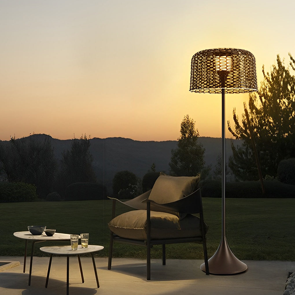 Taavita 1-light Modern Mesh Outdoor Floor Lamp