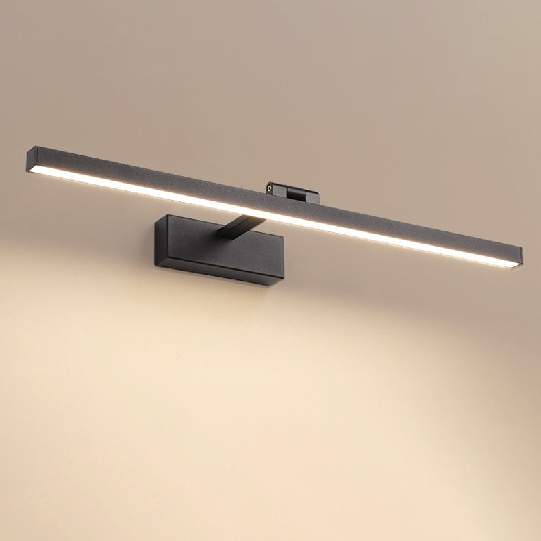 Modern Minimalist Long Iron Aluminum PC LED Vanity Light Wall Lamp for Bathroom