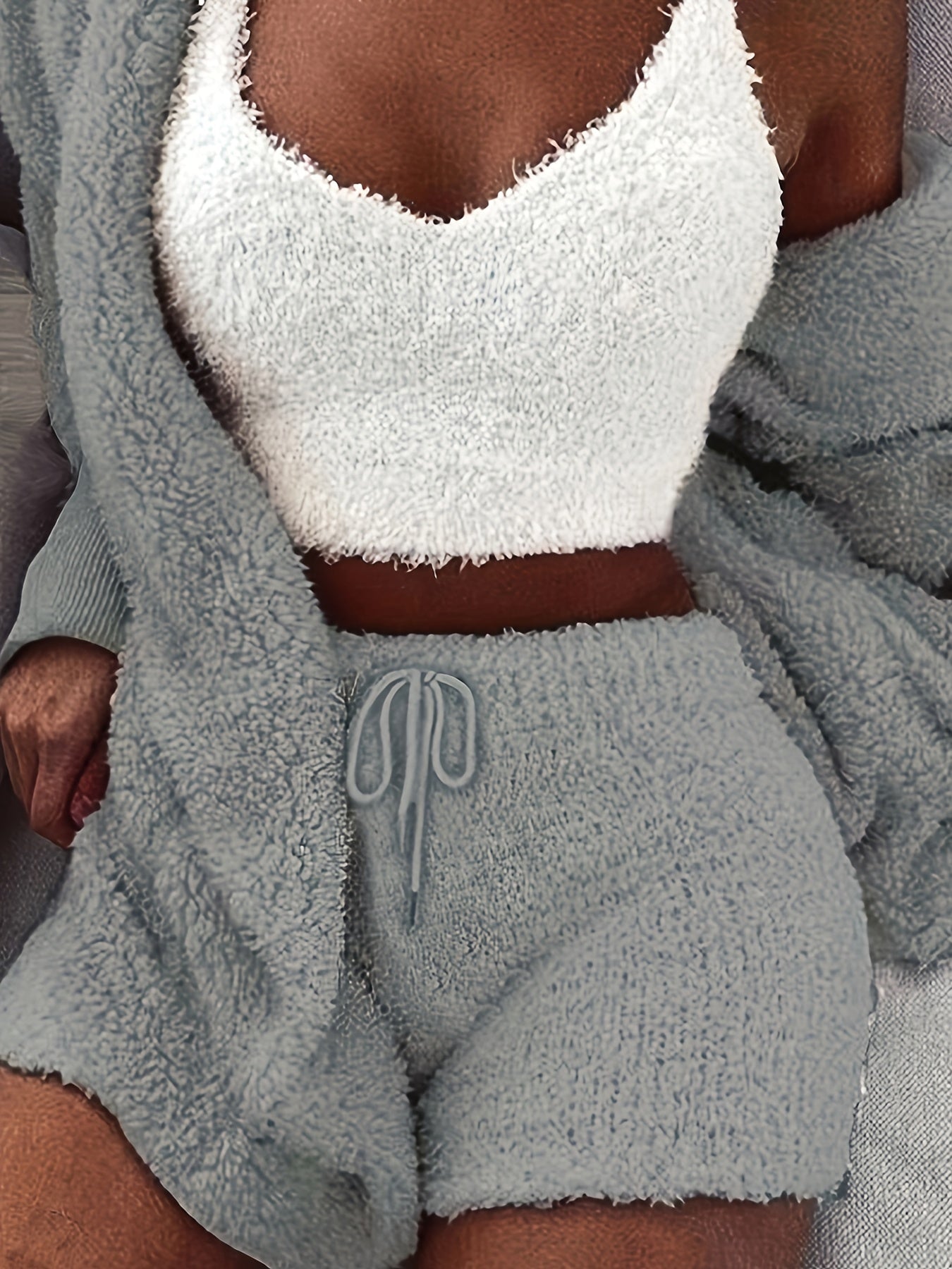 Women’s Pajama Set | 3-Piece Cozy | Winter Comfort Wear | Polyester