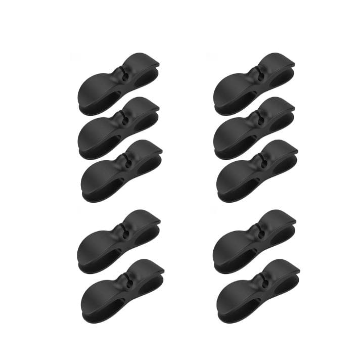 10-Pack Self-Adhesive Cable Management Clips