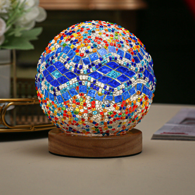 ChromaGlow Mosaic LED Table Lamp for Inviting Ambiance