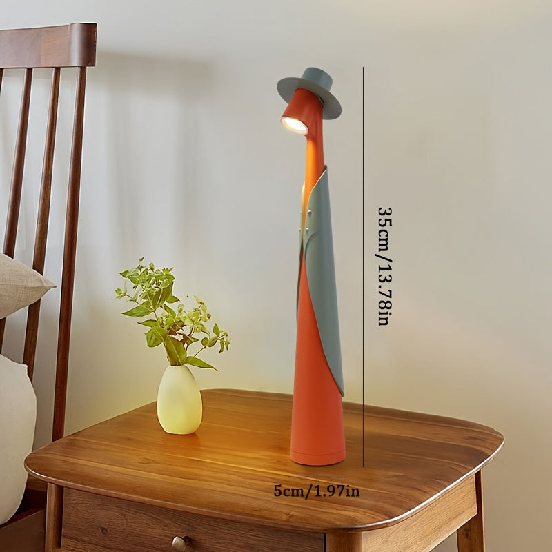 Artisan Glow Touch-Control LED Table Lamp with Rechargeable Battery