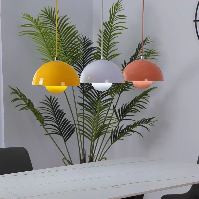 Pendant Light | Flowerpot Double-Sphere Shade | Adjustable Height | Durable Design